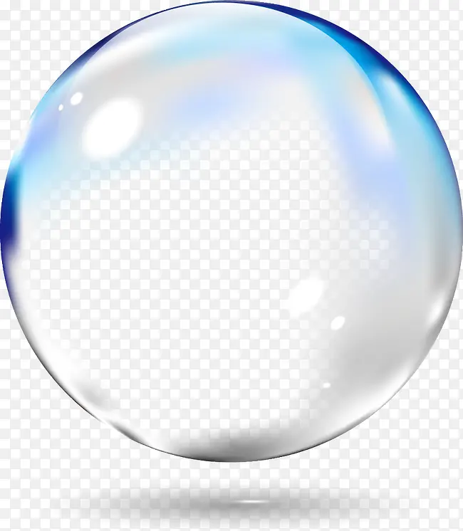 高清蓝色泡泡球体
