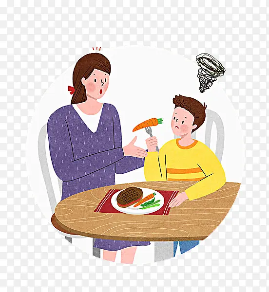 挑食的小孩PNG图片素材下载_图片编号7770465-PNG素材网