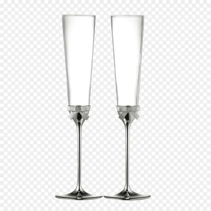 两个水晶玻璃杯