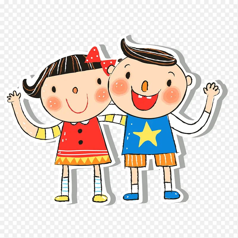 卡通友好的小伙伴PNG图片素材下载_图片编号7771412-PNG素材网