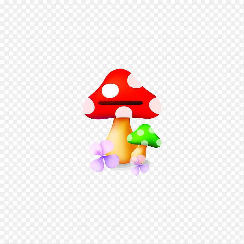 矢量 手绘蘑菇