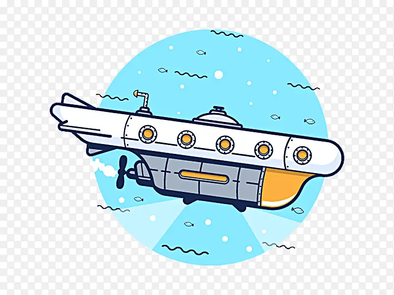 卡通潜水艇素材