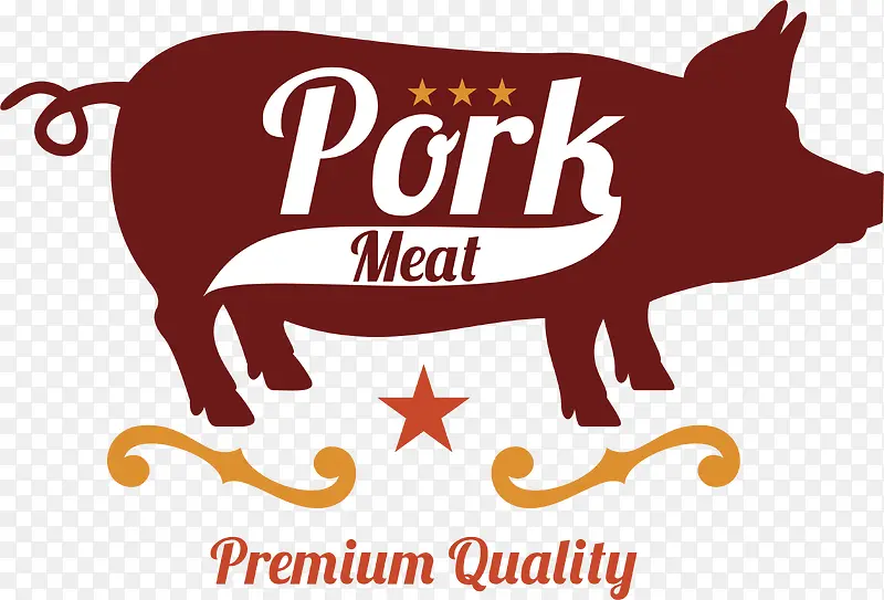 猪肉餐饮标签
