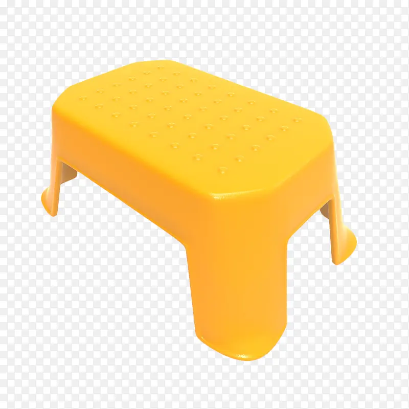 黄色塑料凳子
