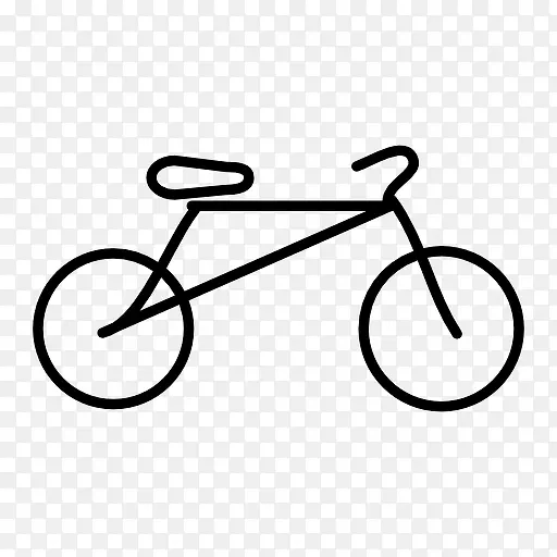黑色线条自行车图稿