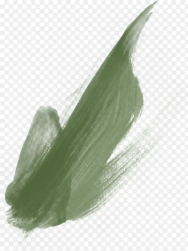 绿色颜料笔痕