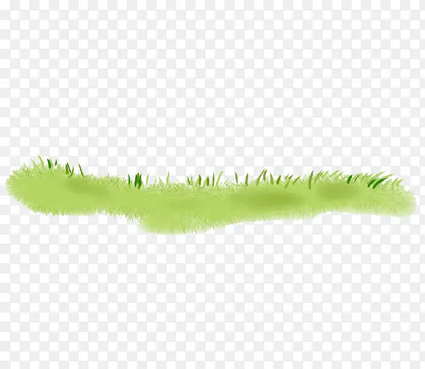 手绘绿色草丛