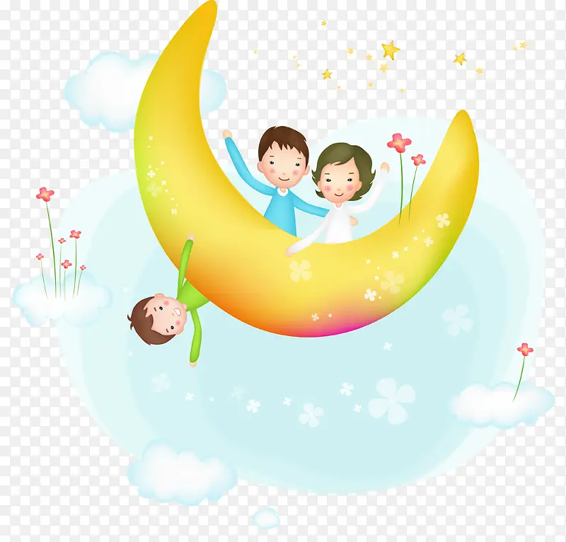 弯弯的月亮PNG图片素材下载_图片编号7778619-PNG素材网
