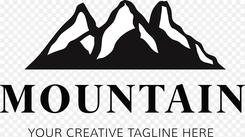 山峰山脉logo设计图