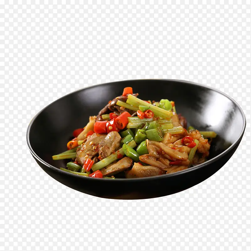 黑色碗干锅鸭食品餐饮