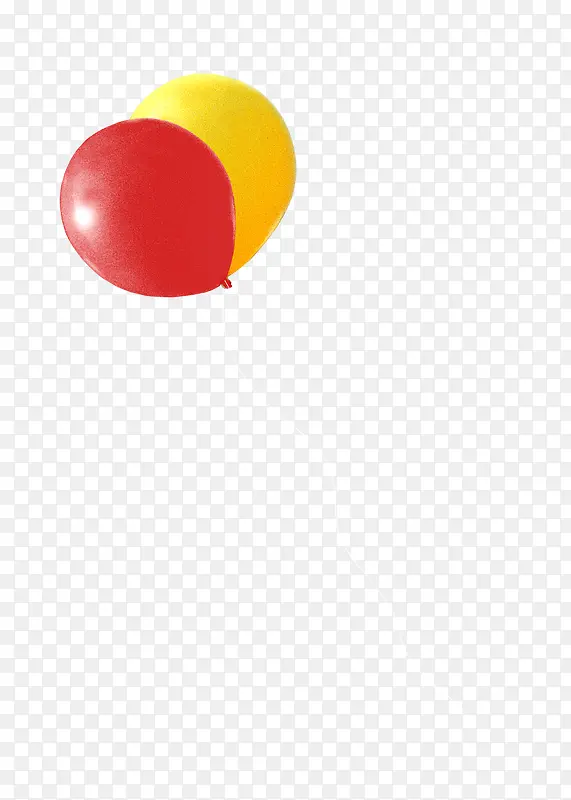 红黄气球儿童节卡通