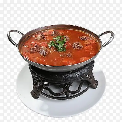 锅里的美食西红柿炖牛肉