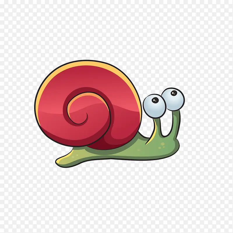 卡通蜗牛造型