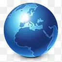蓝色浏览器地球全球全球国际互联