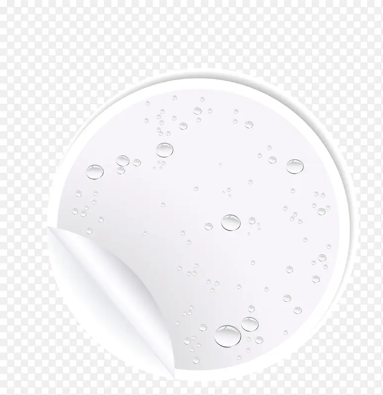 矢量沾水杯盖立体