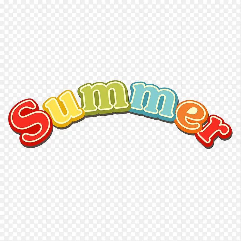 summer 艺术字体