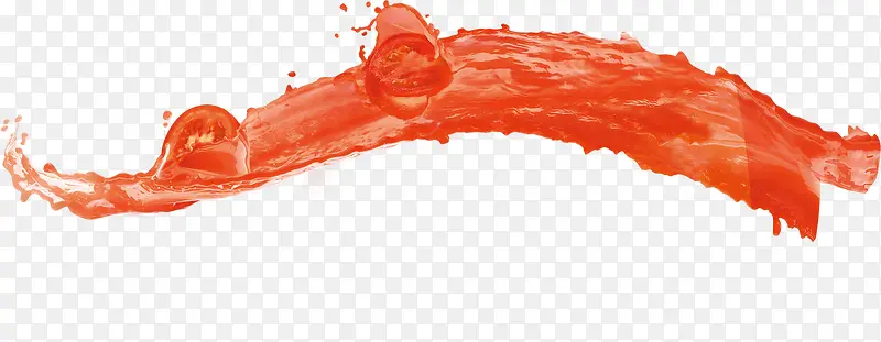 红色的西红柿汁效果
