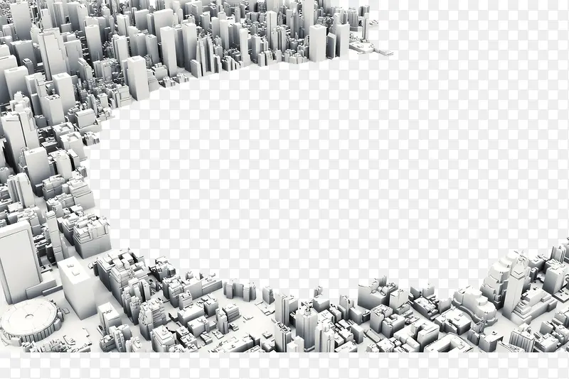 唯美炫酷3D城市模型