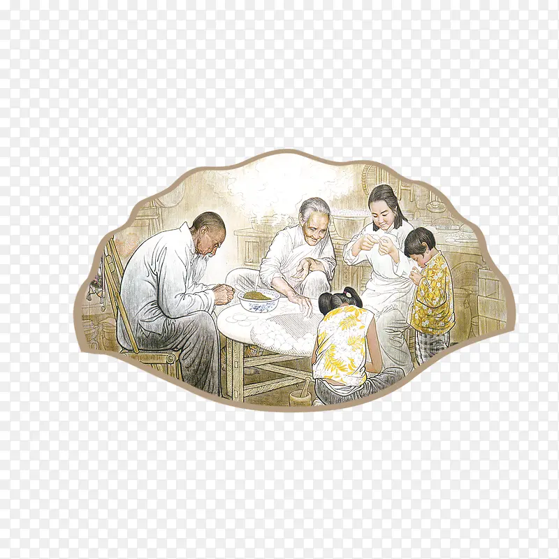 中国风二十四节气冬至