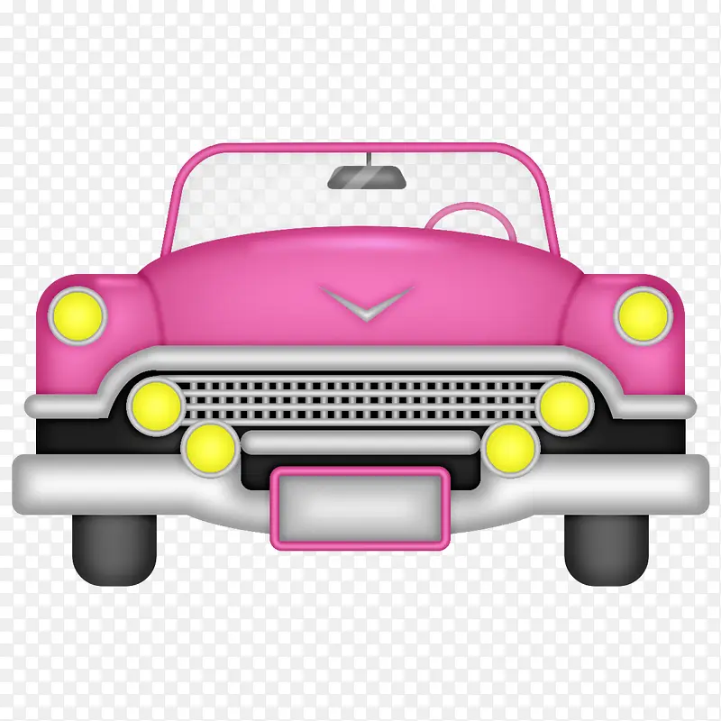 粉色小车