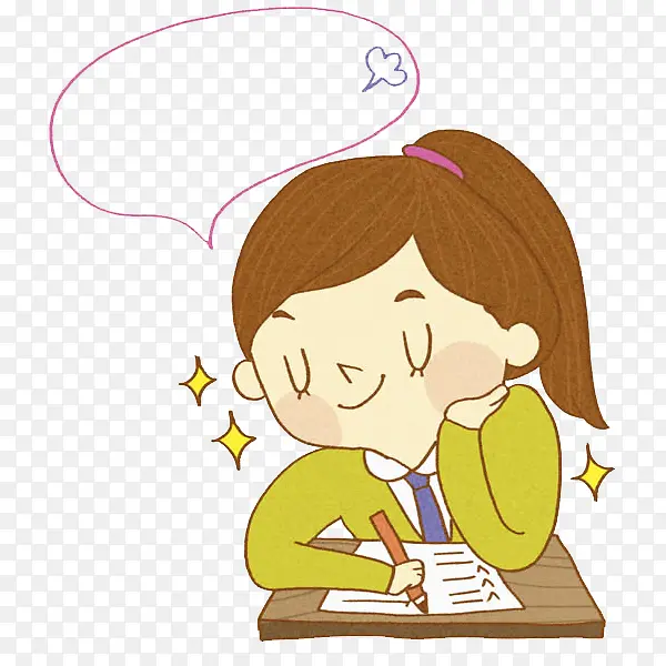 思考的女生免抠图PNG图片素材下载_图片编号7790587-PNG素材网