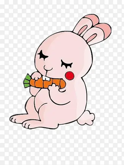 吃胡萝卜的小兔