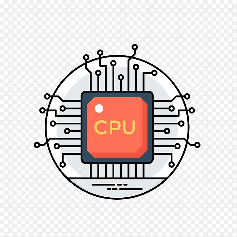 CPU电子电路矢量图标PNG图片素材下载_图片编号7793136-PNG素材网