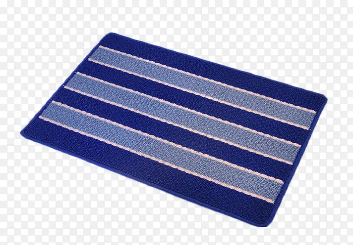 蓝色条纹地垫