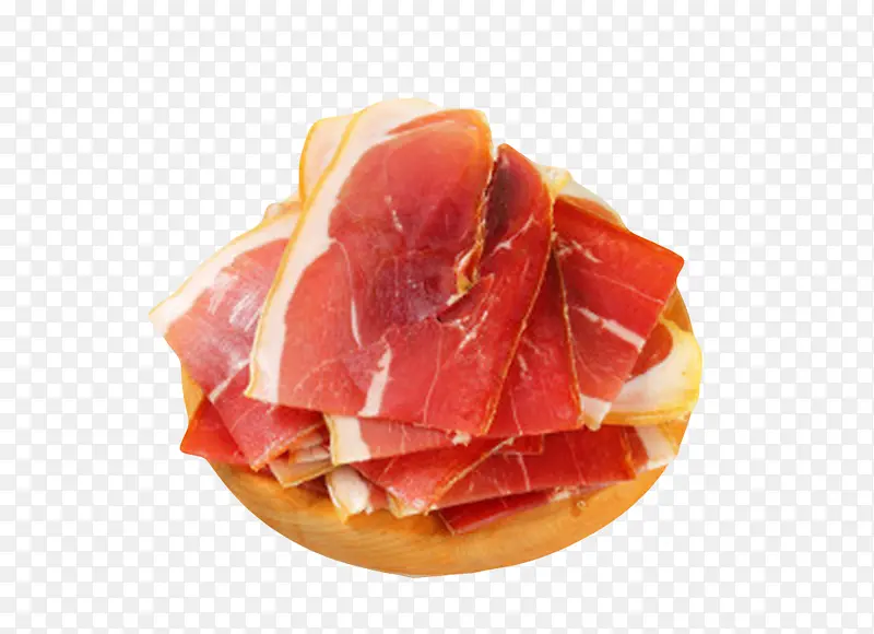 红色美味的食物切片的西班牙火腿