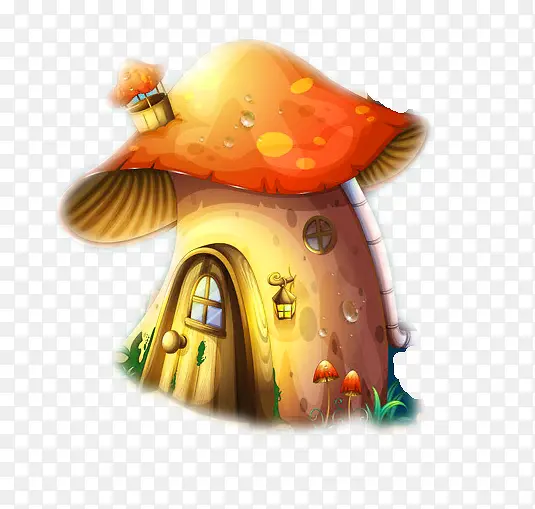 卡通蘑菇屋免抠素材PNG图片素材下载_图片编号7796496-PNG素材网