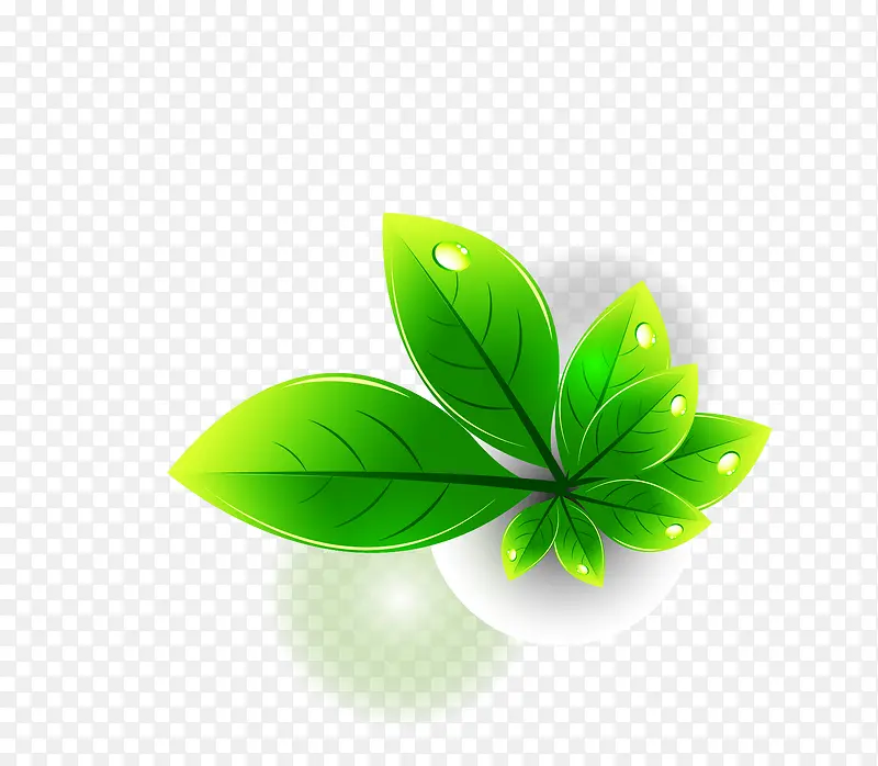 矢量卡通绿色树叶素材PNG图片素材下载_图片编号7796017-PNG素材网