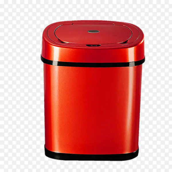 红色的智能垃圾桶