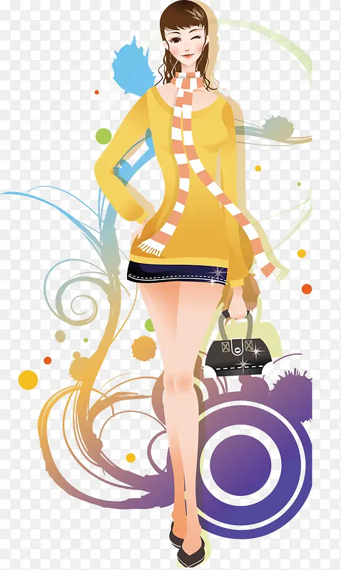 花纹美女
