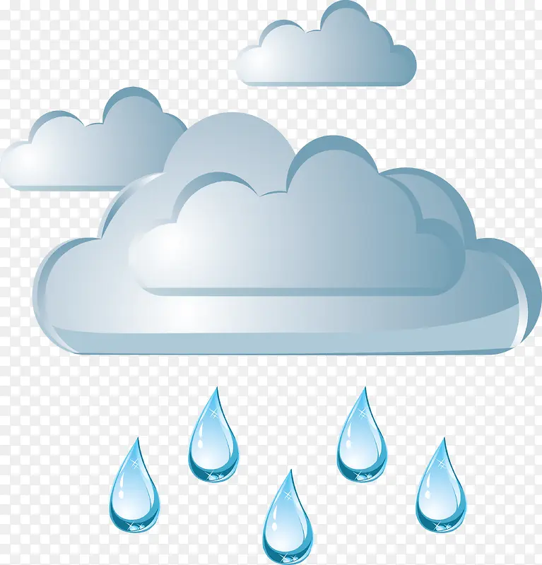 创意立体乌云云朵雨点图PNG图片素材下载_图片编号7797871-PNG素材网