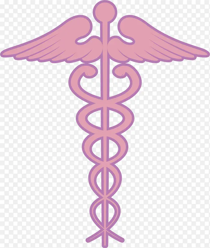 紫色的医院标志设计