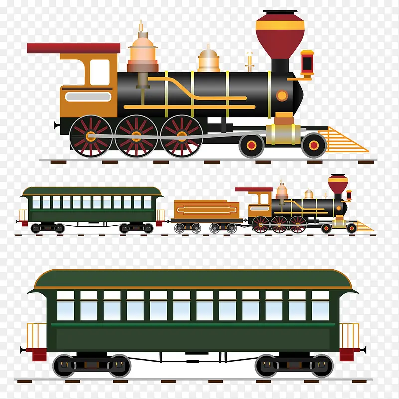 蒸汽机火车插画PNG图片素材下载_图片编号7799803-PNG素材网