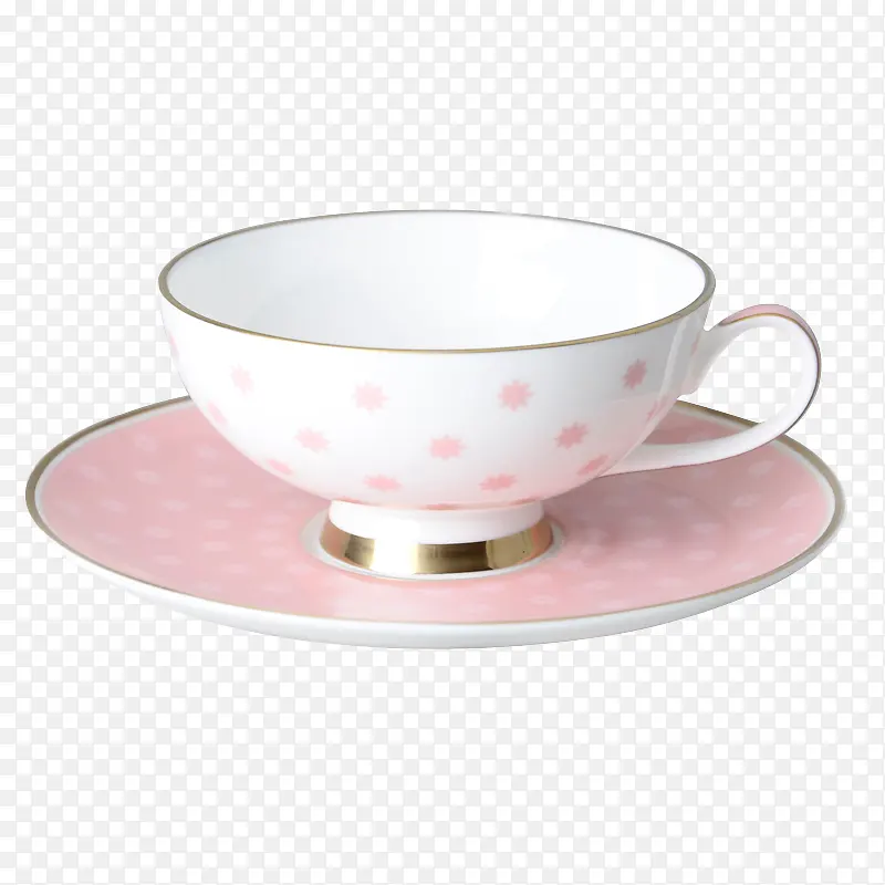 粉色咖啡碟咖啡杯