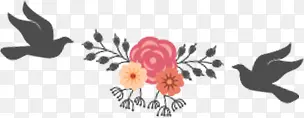 花圈手绘