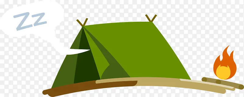 小清新绿色帐篷