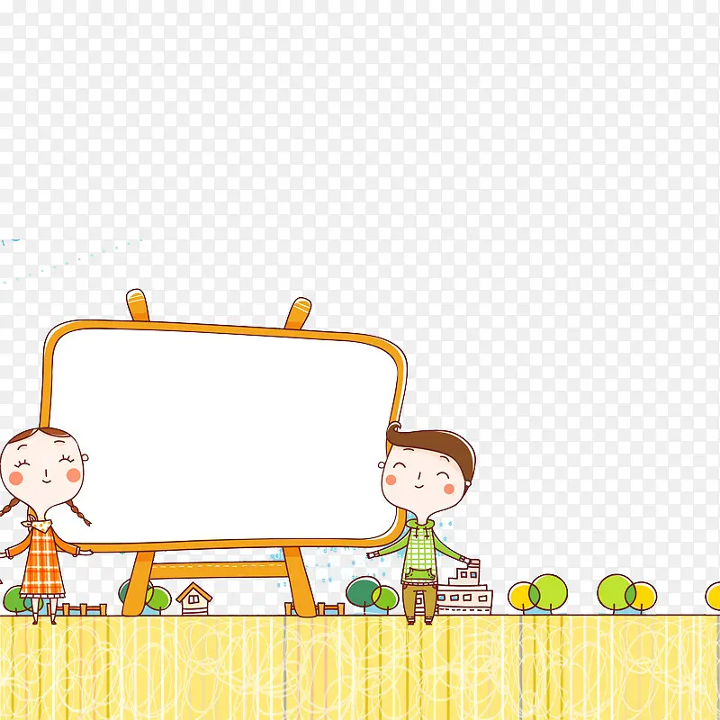 卡通简约背景免费下载