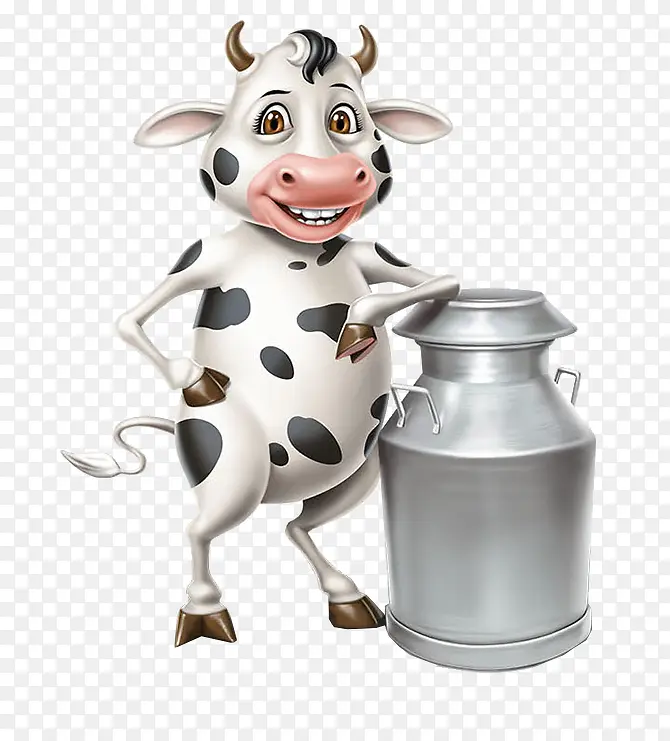 准备挤奶的奶牛
