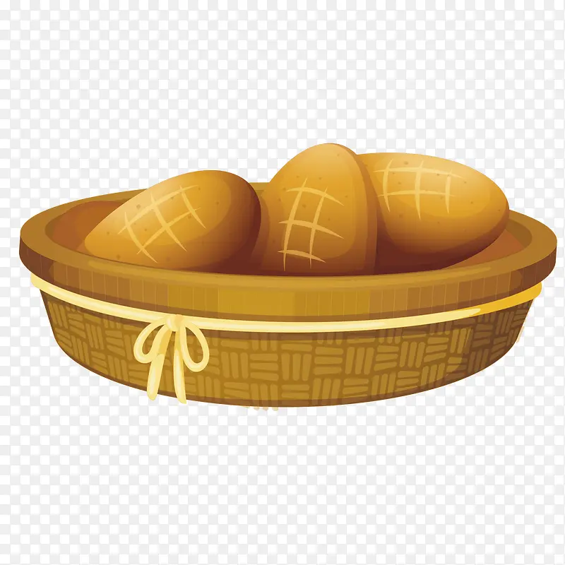 矢量面包篮