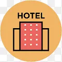 旅馆图标 HOTEL