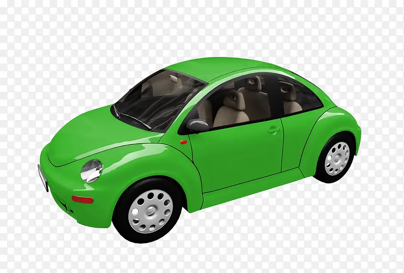 绿色的小汽车模型