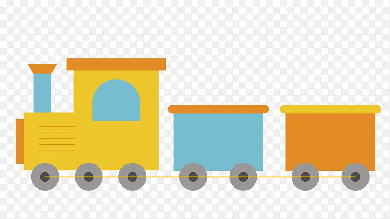 一个儿童玩具小火车