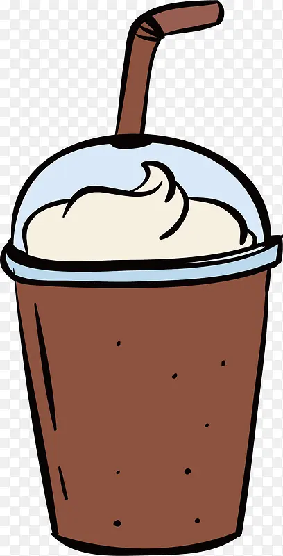 一杯雪顶咖啡