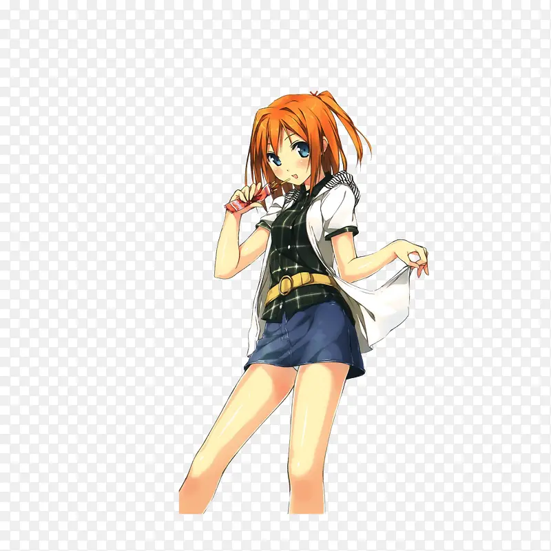 吃零食的女孩