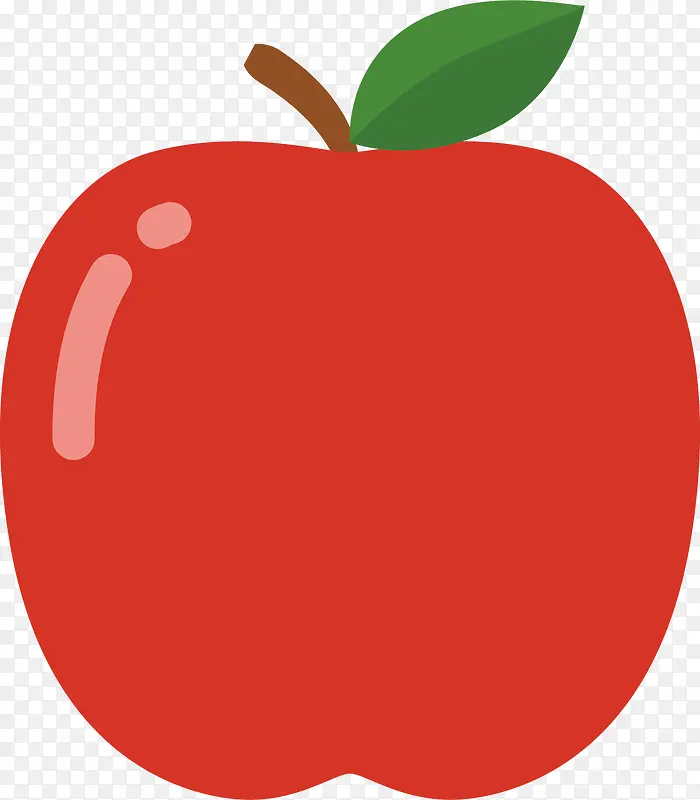 矢量图红苹果水果
