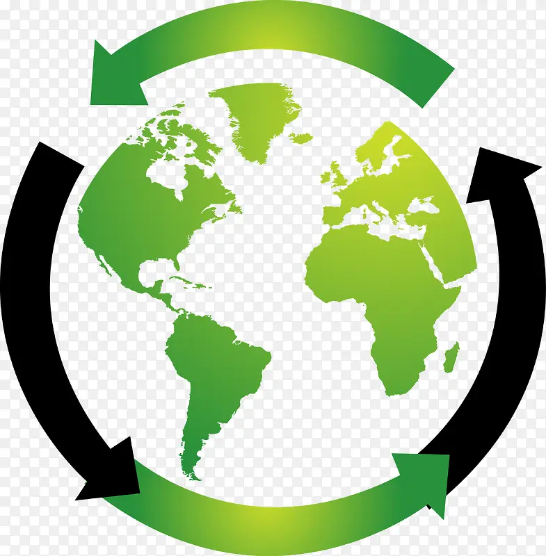 绿色环保地球素材图