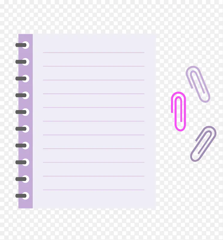 紫色卡通笔记本